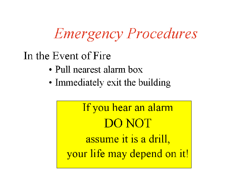 Fire Extinguisher and Fire Safety