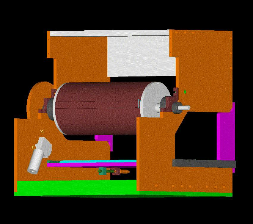 Print machine housing