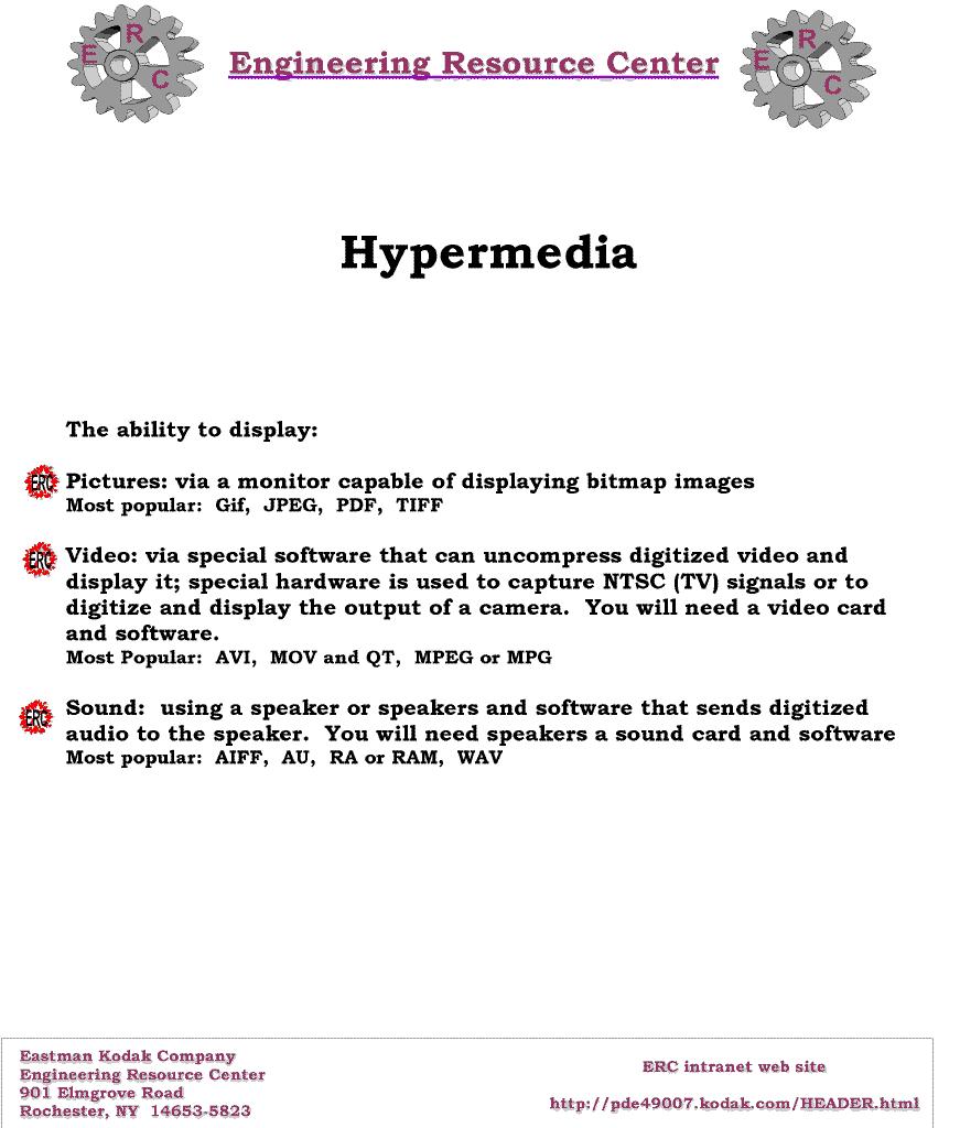 Hypermedia info