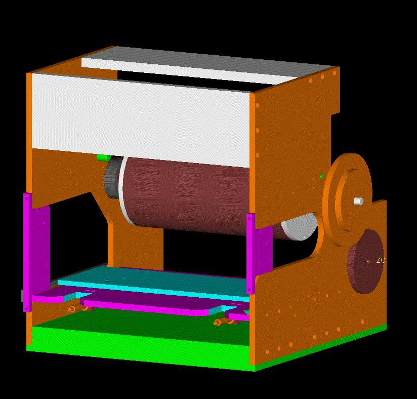 Print machine housing